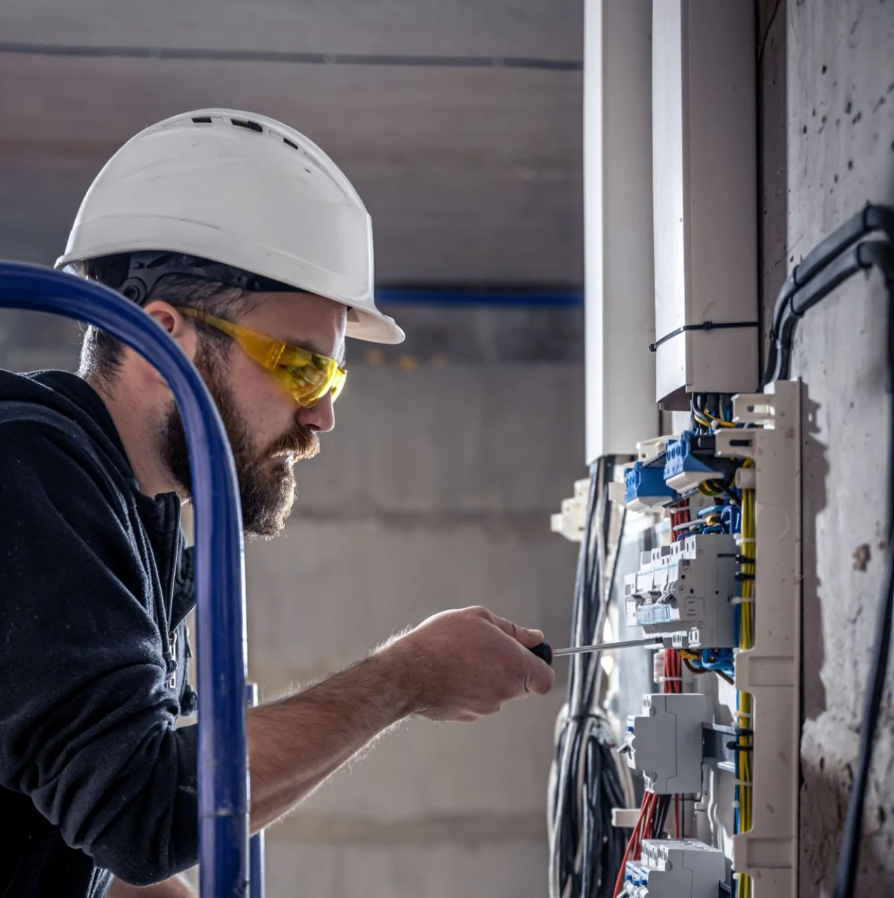 Electrical service-equipment installation detail