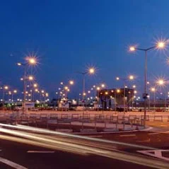Larger commercial parking-area lighting