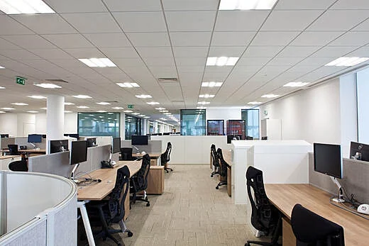 Business workspace lighting